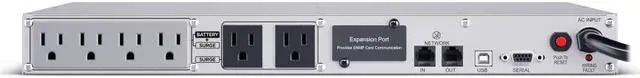 Alt view image 2 of 2 - CyberPower CP1000PFCRM1U PFC Sinewave UPS Systems - 1000VA/600W, 120 VAC, NEMA 5-15P, 1U, Rackmount, Sine Wave, 6 Outlets, LCD, PowerPanel®