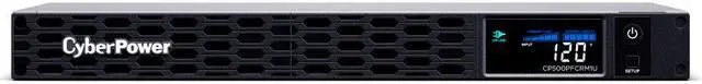 Main image of CyberPower CP500PFCRM1U 500 VA 300 Watts 6 Outlets UPS Systems