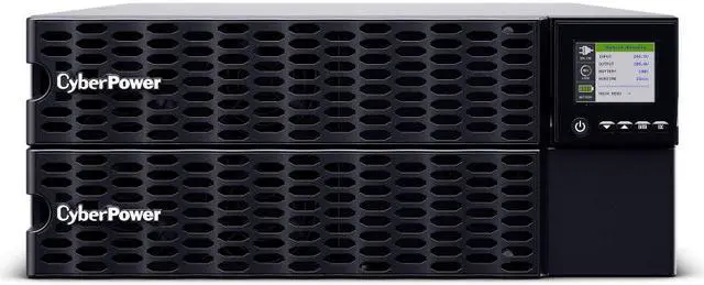 Main image of CyberPower OL10KRTHD Smart App Online UPS Systems - 10000VA/10000W, 200 - 240 VAC, Hardwire, Rack / Tower, Sine Wave, 6 Outlets, LCD, PowerPanel® Business