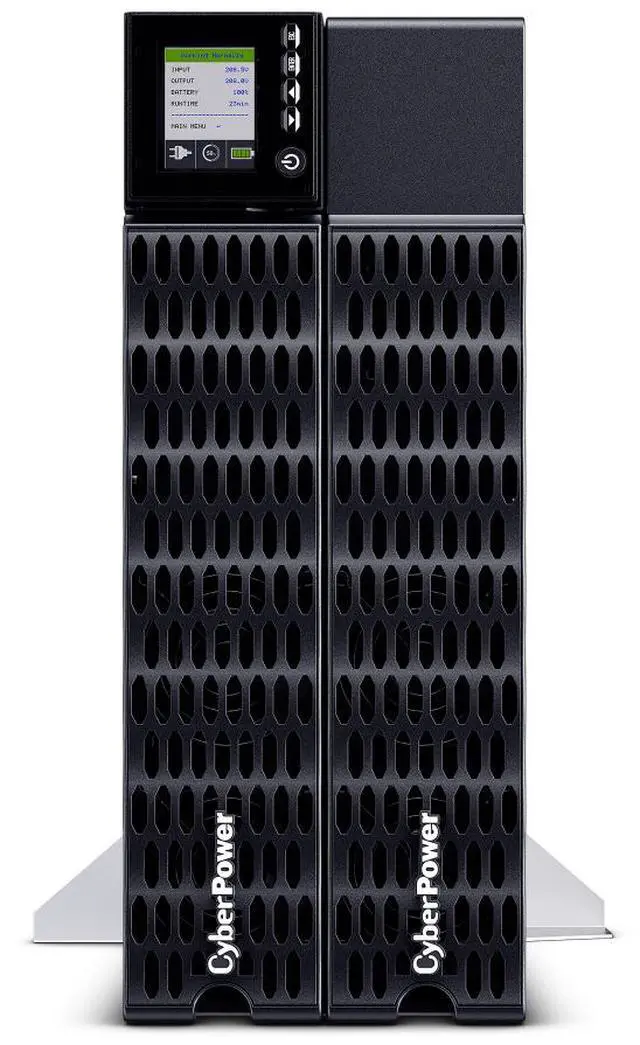 Alt view image 3 of 4 - CyberPower OL10KRTHD Smart App Online UPS Systems - 10000VA/10000W, 200 - 240 VAC, Hardwire, Rack / Tower, Sine Wave, 6 Outlets, LCD, PowerPanel® Business