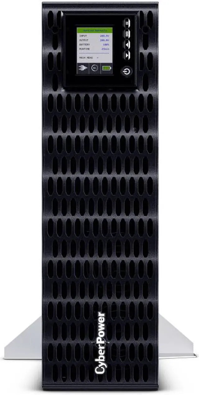 Alt view image 3 of 4 - CyberPower OL5KRTHDL Smart App Online UPS Systems - 5000VA/5000W, 200 - 240 VAC, Hardwire Terminal (NEMA L6-30P power cord included), 3U, Rack / Tower, Sine Wave, 4 Outlets, LCD, PowerPanel® Business