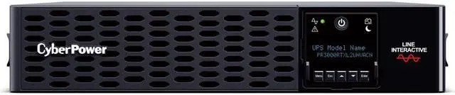 Main image of CyberPower PR3000RTXL2UHVACN Smart App Sinewave UPS Systems - 3000VA/3000W, 200 - 240 VAC, NEMA L6-20P, 2U, Rack / Tower, Sine Wave, 6 Outlets, LCD, PowerPanel® Business
