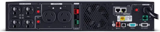 Alt view image 2 of 4 - CyberPower PR3000RTXL2UHVACN Smart App Sinewave UPS Systems - 3000VA/3000W, 200 - 240 VAC, NEMA L6-20P, 2U, Rack / Tower, Sine Wave, 6 Outlets, LCD, PowerPanel® Business