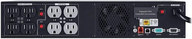Alt view image 2 of 4 - CyberPower PR750RT2UC Smart App Sinewave UPS Systems - 750VA/750W, 120 VAC, NEMA 5-15P, 2U, Rack / Tower, Sine Wave, 8 Outlets, LCD, PowerPanel® Business