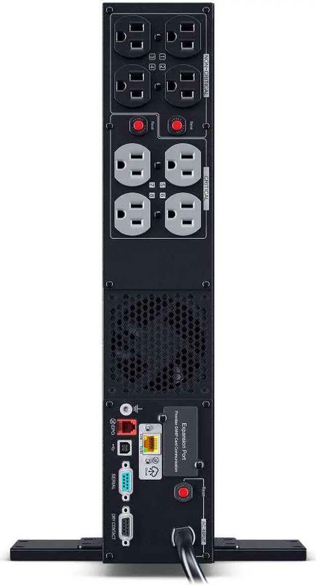 Alt view image 4 of 4 - CyberPower PR750RT2UC Smart App Sinewave UPS Systems - 750VA/750W, 120 VAC, NEMA 5-15P, 2U, Rack / Tower, Sine Wave, 8 Outlets, LCD, PowerPanel® Business