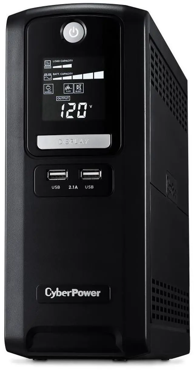 Alt view image 2 of 4 - CyberPower CST135XLU Battery Backup GreenPower UPS™ Bypass Technology, 1350 VA / 810 W, Line Interactive, Simulated Sine Wave, NEMA 5-15P, 6 ft. cord, 10 (5 surge, 5 surge + battery backup)