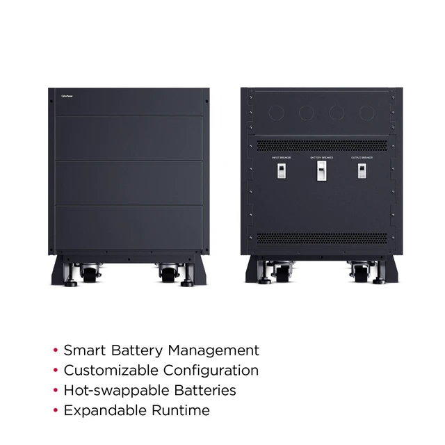 Alt view image 3 of 7 - CyberPower BCT3L9N125 3-Phase Modular UPS Battery Cabinets