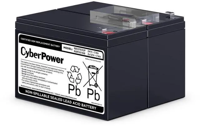 Main image of CyberPower RB1270X2F Replacement Battery Cartridge