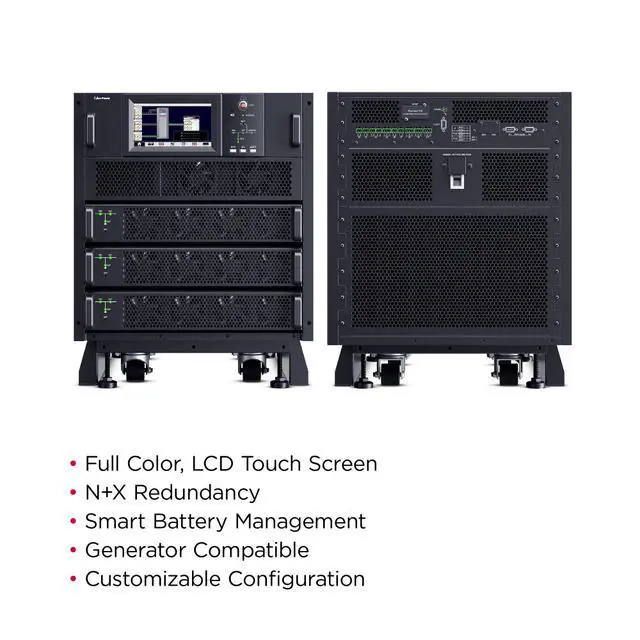 Alt view image 8 of 10 - CyberPower SM020KAMFA 3-Phase Modular Smart App Online UPS System - 10-20K UPS Cabinet - Modular - AC 208/120V 220/127V - 11U - SM020KAMFA