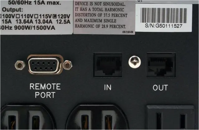 Alt view image 6 of 7 - PCM Powercom BLACK KNIGHT PRO BNT-1500AP 1500 VA 5 Outlets UPS