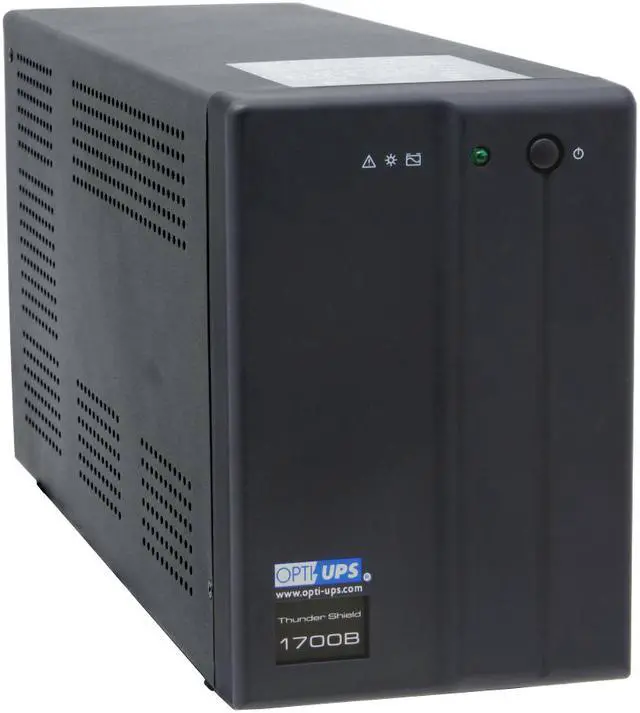 Main image of OPTI-UPS Thunder Shield TS1700B 1500 VA 900W Line Interactive w/ AVR 5 Outlets Black UPS