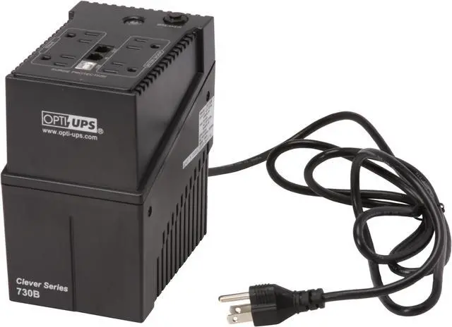 Alt view image 6 of 9 - OPTI-UPS Clever Series CS730B 730 VA 365 Watts 4 Outlets UPS