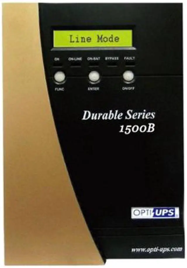 Alt view image 2 of 4 - OPTI-UPS Durable Series DS1500B 1500VA 1050W True Online, Double-Conversion, High Frequency Pure Sinewave UPS with AVR & Zero Transfer Time