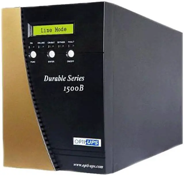 Main image of OPTI-UPS Durable Series DS1500B 1500VA 1050W True Online, Double-Conversion, High Frequency Pure Sinewave UPS with AVR & Zero Transfer Time