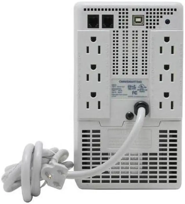 Alt view image 4 of 6 - Tripp Lite OMNISMART500 Omni Smart 500 VA 300 Watts 6 Outlets Line Interactive UPS