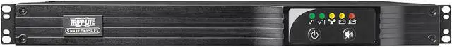 Alt view image 3 of 6 - Tripp Lite SMART500RT1U Series 500VA 300W 120V Line-Interactive UPS - 6 NEMA 5-15R Outlets, USB, DB9, Network Card Option, 1U Rack/Tower - 1U Rack/Tower - 4 Hour Recharge - 3.20 Minute Stand-by -120 V AC Input-120 V AC Output-6 x NEMA 5-15R