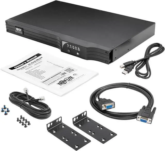 Alt view image 6 of 6 - Tripp Lite SMART500RT1U Series 500VA 300W 120V Line-Interactive UPS - 6 NEMA 5-15R Outlets, USB, DB9, Network Card Option, 1U Rack/Tower - 1U Rack/Tower - 4 Hour Recharge - 3.20 Minute Stand-by -120 V AC Input-120 V AC Output-6 x NEMA 5-15R