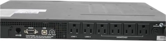 Alt view image 5 of 9 - Tripp Lite Smart 750VA Sine Wave UPS Back Up, Line-Interactive 120V 600W, 1U Rackmount, Network Management Card Options, USB, DB9 Serial (SMART750RM1U)