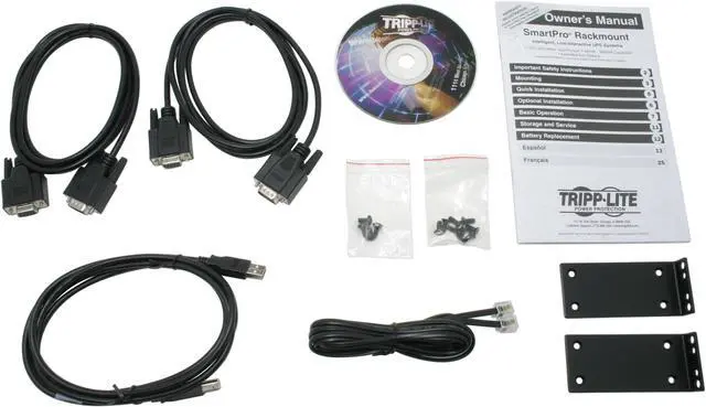 Alt view image 6 of 9 - Tripp Lite Smart 750VA Sine Wave UPS Back Up, Line-Interactive 120V 600W, 1U Rackmount, Network Management Card Options, USB, DB9 Serial (SMART750RM1U)
