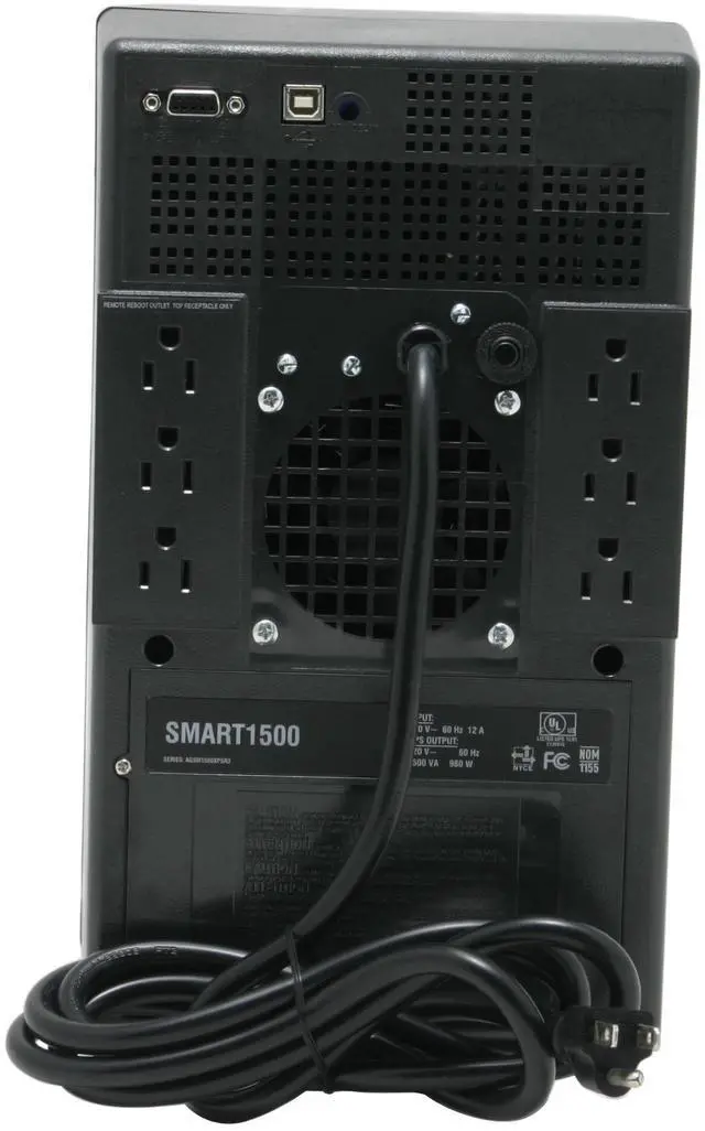 Alt view image 4 of 6 - Tripp Lite SMART1500 Smart Pro 1500 VA 980 Watts Tower 6 Outlets Line Interactive UPS