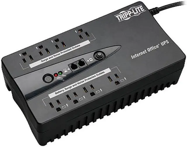 Main image of Eaton Tripp Lite Series 550VA 300W Standby UPS - 10 NEMA 5-15R Outlets, 120V, 50/60 Hz, USB, 5-15P Plug, Desktop/Wall Mount - Tower - 4 Hour Recharge - 1.20 Minute Stand-by - 120 V AC Input - 120 V AC Output - 10 x NEMA 5-15R