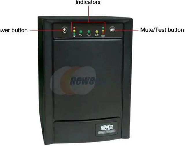 Alt view image 2 of 3 - Tripp Lite SMART1050SLT Smart Pro 1050 VA 650 Watts Tower 8 x NEMA 5-15R Line Interactive UPS with SNMP Slot