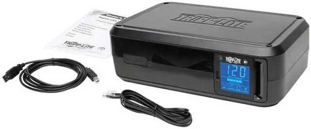 Alt view image 7 of 7 - Tripp Lite SmartPro LCD 120V 1000 VA 500 Watts Line-Interactive UPS, AVR, Tower, USB, TEL / DSL / Coax Protection, 8 Outlets (SMART1000LCD)