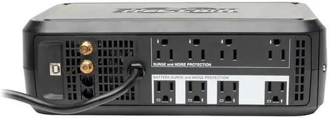 Alt view image 3 of 7 - Tripp Lite SmartPro LCD 120V 1000 VA 500 Watts Line-Interactive UPS, AVR, Tower, USB, TEL / DSL / Coax Protection, 8 Outlets (SMART1000LCD)