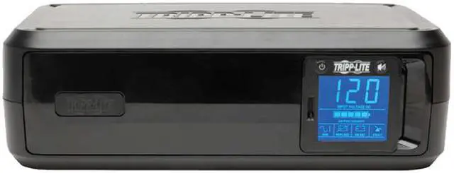 Alt view image 2 of 7 - Tripp Lite SmartPro LCD 120V 1000 VA 500 Watts Line-Interactive UPS, AVR, Tower, USB, TEL / DSL / Coax Protection, 8 Outlets (SMART1000LCD)