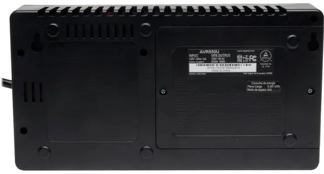 Alt view image 7 of 10 - Tripp Lite VR550U Series 550VA 300W Line-Interactive UPS -8 NEMA 5-15R Outlets, AVR, 120V, 50/60 Hz, USB, Desktop/Wall Mount - Ultra-compact Desktop/Tower/Wall Mount-AVR - 8Hour Recharge -120 V AC
