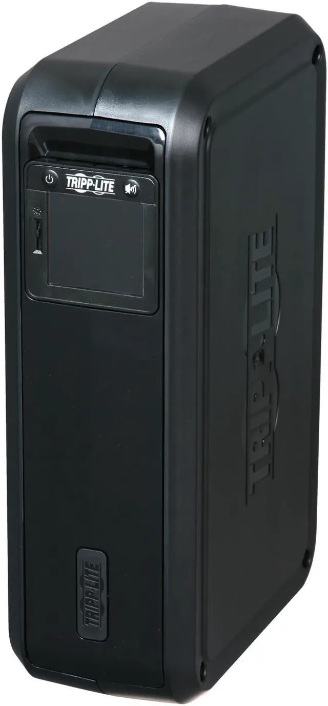 Alt view image 2 of 7 - Tripp Lite OMNI900LCD Series OmniSmart LCD 120V 900VA 475W Line-Interactive UPS, Tower, LCD display, USB port - 900VA/475W -3 Minute Full Load - 4 x NEMA 5-15R - Battery/Surge-protected,4 x NEMA 5-15R