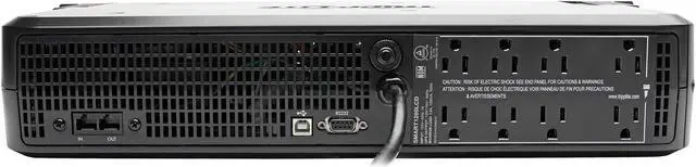 Alt view image 3 of 8 - Tripp Lite SMART1500LCD Series Smart LCD 1500VA 900W 120V Line-Interactive UPS - 8 Outlets, USB, DB9, 2U Rack/Tower - 2U Rack/Tower - 8 Hour Recharge - 3.50 Minute Stand-by - 110 V AC Input