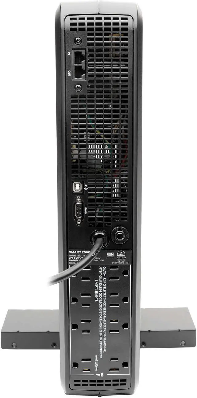 Alt view image 5 of 8 - Tripp Lite SMART1500LCD Series Smart LCD 1500VA 900W 120V Line-Interactive UPS - 8 Outlets, USB, DB9, 2U Rack/Tower - 2U Rack/Tower - 8 Hour Recharge - 3.50 Minute Stand-by - 110 V AC Input