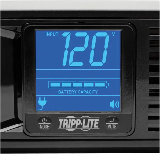 Alt view image 6 of 8 - Tripp Lite SMART1500LCD Series Smart LCD 1500VA 900W 120V Line-Interactive UPS - 8 Outlets, USB, DB9, 2U Rack/Tower - 2U Rack/Tower - 8 Hour Recharge - 3.50 Minute Stand-by - 110 V AC Input