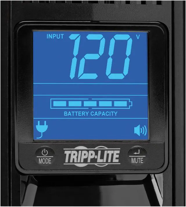 Alt view image 7 of 8 - Tripp Lite SMART1500LCD Series Smart LCD 1500VA 900W 120V Line-Interactive UPS - 8 Outlets, USB, DB9, 2U Rack/Tower - 2U Rack/Tower - 8 Hour Recharge - 3.50 Minute Stand-by - 110 V AC Input