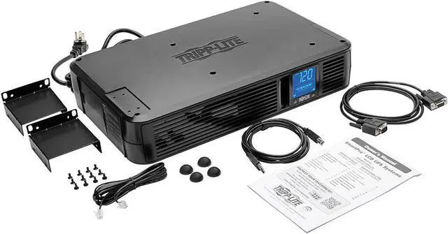 Alt view image 9 of 8 - Tripp Lite SMART1500LCD Series Smart LCD 1500VA 900W 120V Line-Interactive UPS - 8 Outlets, USB, DB9, 2U Rack/Tower - 2U Rack/Tower - 8 Hour Recharge - 3.50 Minute Stand-by - 110 V AC Input