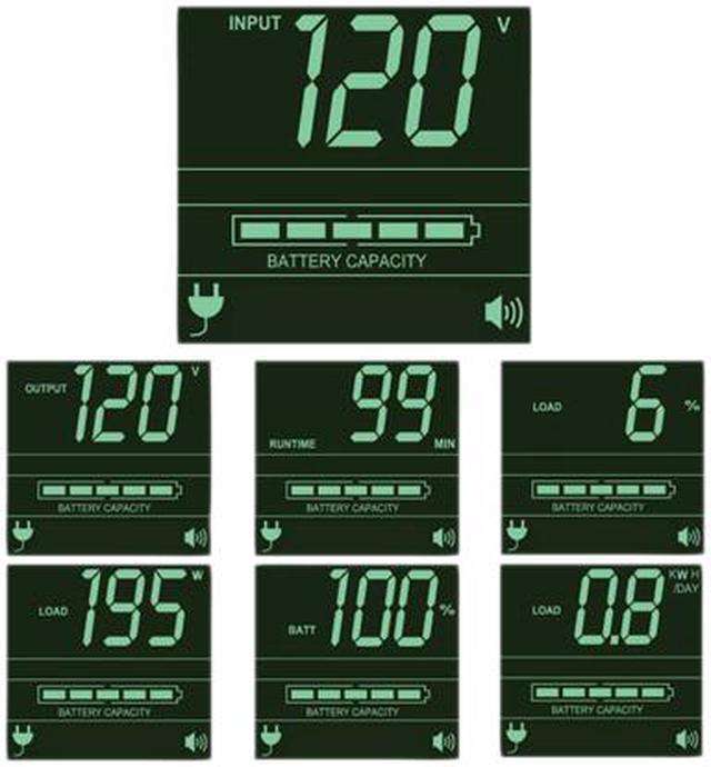 Alt view image 3 of 7 - Tripp Lite SMART1500RMXL2UA 1500VA 1350W UPS Smart Rackmount AVR LCD 120V USB DB9 SNMP 2URM, 8 Outlets