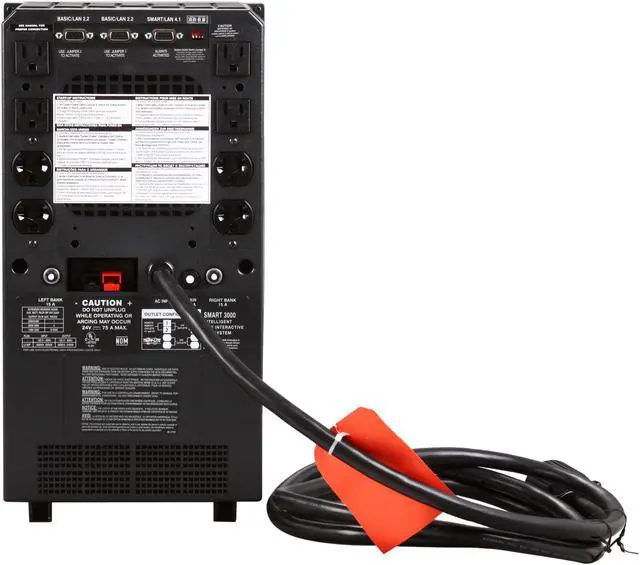 Alt view image 4 of 6 - Tripp Lite SMART3000NET Smart Pro 3000 VA 2400 Watts8 Outlets Tower Line Interactive UPS