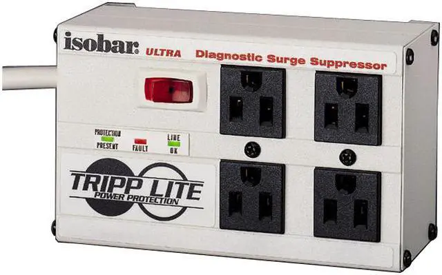 Main image of TRIPP LITE ISOBAR4ULTRA 6 ft. 4 Outlets 2200 joules Isobar Surge Suppressor