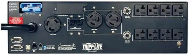 Alt view image 2 of 2 - Eaton Tripp Lite Series SmartPro 208 & 120V 5kVA 3.75kW Line-Interactive Sine Wave UPS, 3U, Extended Run, Network Card Options, USB, DB9 - 5000VA/3750W - 8.5 Minute Full Load - 1 x NEMA L6-30R, 2 x NEMA L6-20R, 8 x NEMA 5-15/20R