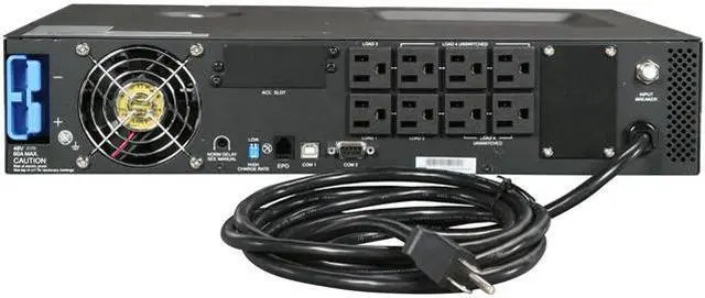 Alt view image 4 of 5 - TRIPP LITE SmartPro SMART1500CRMXL 1500 VA 1440 Watts 8 Outlets Compact Rackmount UPS System