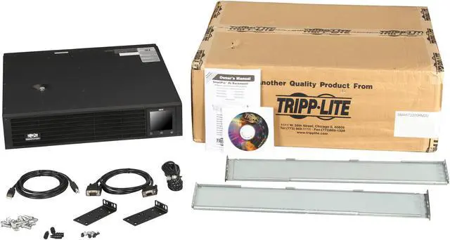 Alt view image 12 of 14 - Tripp Lite SMART2200RM2U Series SmartPro 1950VA 1950W 120V Line-Interactive Sine Wave UPS - 7 Outlets, Extended Run, LCD, USB, DB9, 2U Rack/Tower -1950VA/1950W - 4 x NEMA 5-15R, 4 x NEMA 5-15/20R