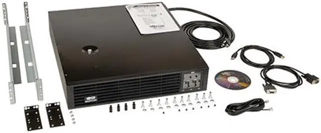 Alt view image 7 of 14 - Tripp Lite SMART2200RM2U Series SmartPro 1950VA 1950W 120V Line-Interactive Sine Wave UPS - 7 Outlets, Extended Run, LCD, USB, DB9, 2U Rack/Tower -1950VA/1950W - 4 x NEMA 5-15R, 4 x NEMA 5-15/20R