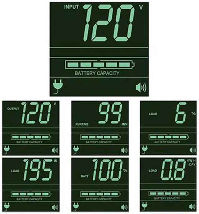 Alt view image 6 of 14 - Tripp Lite SMART2200RM2U Series SmartPro 1950VA 1950W 120V Line-Interactive Sine Wave UPS - 7 Outlets, Extended Run, LCD, USB, DB9, 2U Rack/Tower -1950VA/1950W - 4 x NEMA 5-15R, 4 x NEMA 5-15/20R