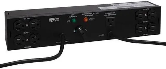 Main image of Dual source Power Distribution Unit with Manual Transfer Switch enables Hot-swappable UPS Replacement