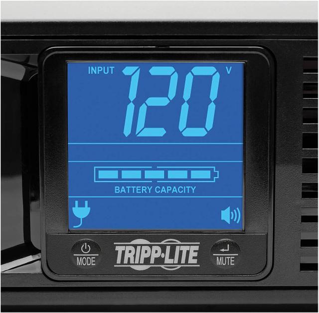Alt view image 5 of 8 - Tripp Lite SMART1500LCDXL Series SmartPro LCD 120V 1500VA 900W Line-Interactive UPS, AVR, Extended Runtime, 2U Rack/Tower, LCD, USB, DB9, 8 Outlets -2U Rack/Tower - 4.50 Hour Recharge - 4 Min Stand by