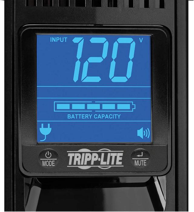 Alt view image 6 of 8 - Tripp Lite SMART1500LCDXL Series SmartPro LCD 120V 1500VA 900W Line-Interactive UPS, AVR, Extended Runtime, 2U Rack/Tower, LCD, USB, DB9, 8 Outlets -2U Rack/Tower - 4.50 Hour Recharge - 4 Min Stand by