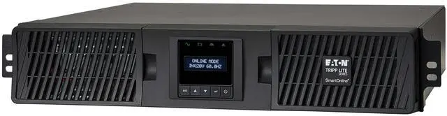 Alt view image 3 of 11 - Tripp Lite series SmartOnline 2000VA 1800W 120V Double-Conversion Sine Wave UPS - 7 Outlets, Extended Run, Network Card Option, LCD, USB, DB9, 2U Rack/Tower (SU220RTXLCD2U)