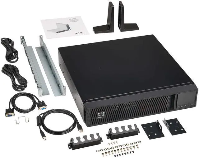 Alt view image 9 of 9 - Tripp Lite series SmartPro 1000VA 1000W 120V Line-Interactive Sine Wave UPS - 8 Outlets, Extended Run, Network Card Option, LCD, USB, DB9, 2U Rack/Tower (SMART1000RMXL2U)