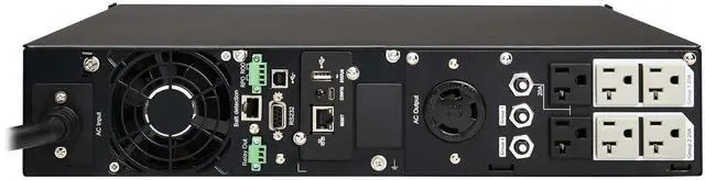 Alt view image 4 of 11 - Tripp Lite series SmartPro 3000VA 3000W 120V Line-Interactive Sine Wave UPS - 7 Outlets, Network Card Included, LCD, USB, DB9, 2U Rack/Tower (SMART3000RM2UN)